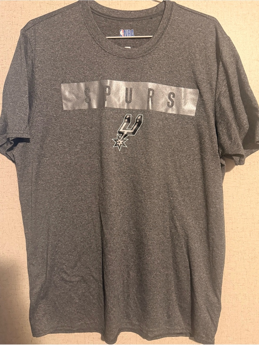 NBA San Antonio Spurs Heather Gray Short Sleeve Tee